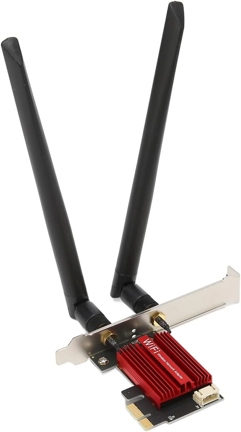 آداپتور بی‌سیم PCI Express دو بانده ASHATA PCIE Pro 7260AC با سرعت 1200 مگابیت بر ثانیه، 2.4 گیگاهرتز و 5 گیگاهرتز، بلوتوث 4.0، پشتیبانی از کارت PCIE X1 X4 X8 X16 برای ویندوز 7/8/10/11