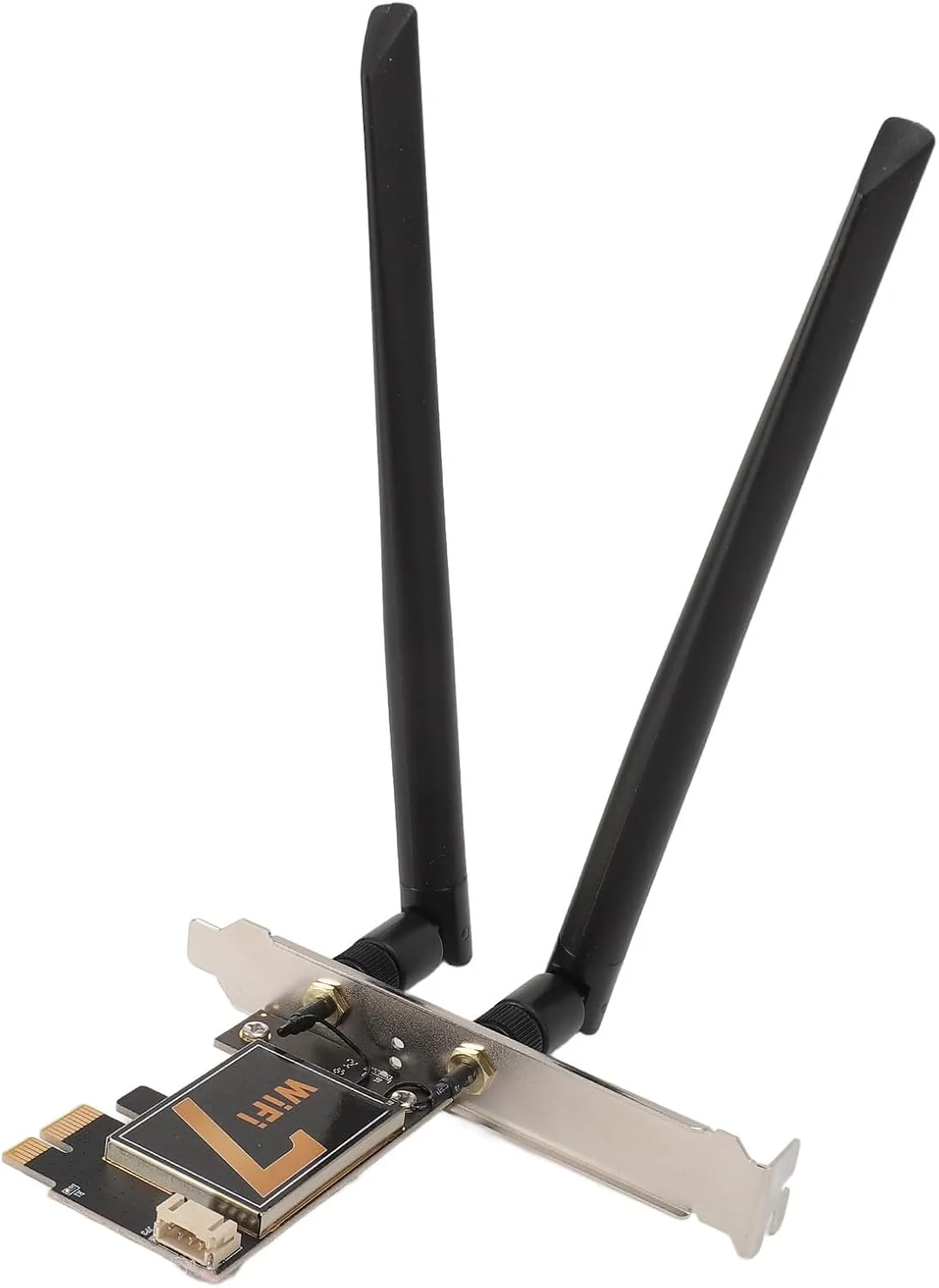 کارت PCI Ex1 مدل BE200NGW با آنتن 8DB، وای فای 7 با سرعت 8774 مگابیت بر ثانیه، 5.4، رمزگذاری WPA4 برای سیستم عامل (بدون پایه آنتن)