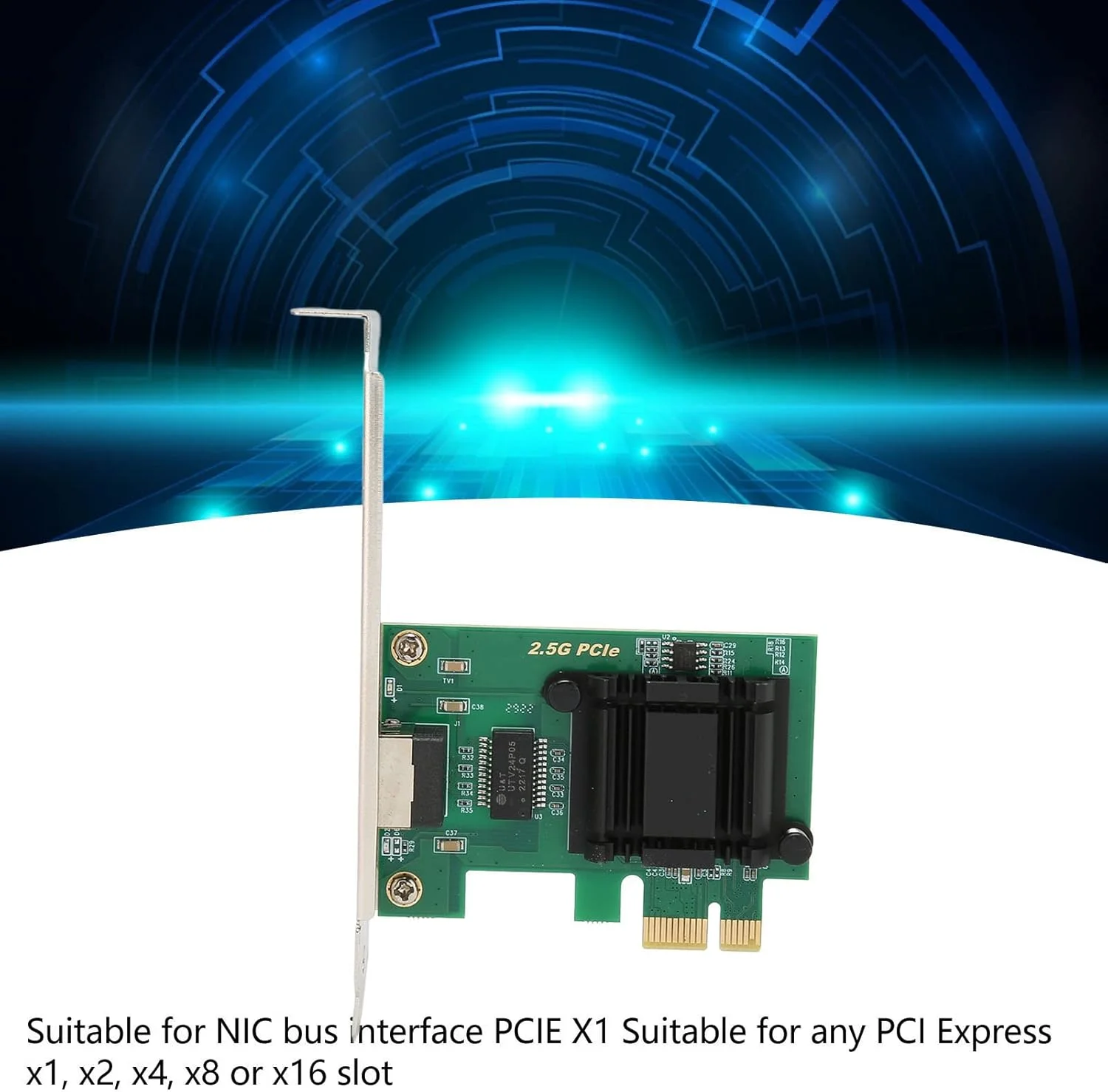 آداپتور شبکه 2.5 گیگابیتی Bewinner PCIe، کارت کنترلر شبکه RJ45 LAN با براکت برای رایانه شخصی رومیزی