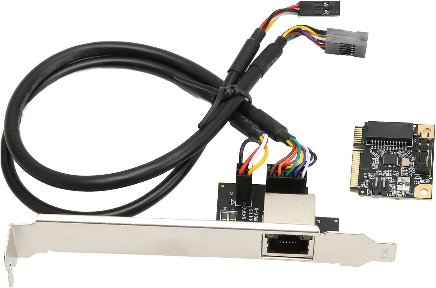 کارت شبکه اترنت گیگابیتی مینی PCI-E بیوینر، کارت PCI Express NIC 10/100/1000Mbps با اتلاف حرارت کارآمد، کارت NIC LAN درایو- RJ45 برای رایانه شخصی رومیزی
