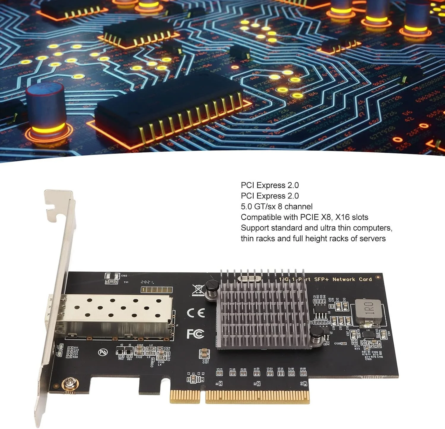کارت شبکه 10 گیگابیتی Bewinner، کارت LAN تک اسلات PCI Express X8، برای چیپست 82599، PCIE، کارت اترنت برای کامپیوتر، نصب آسان کارت شبکه 10 گیگابیتی Bewinner، کارت LAN تک اسلات PCI Express X8، برای چیپست 82599، PCIE، کارت اترنت برای کامپیوتر، نصب آسان