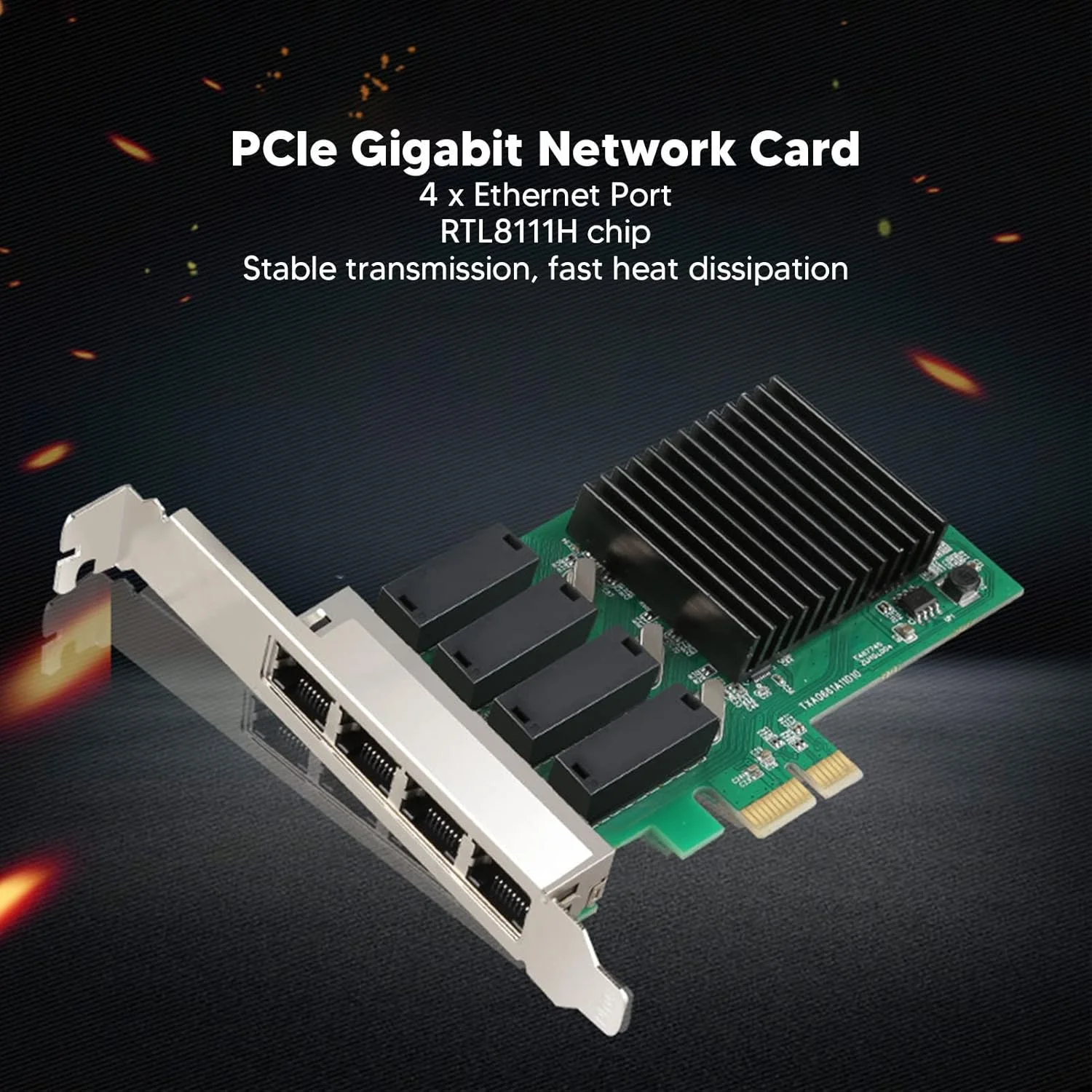 کارت شبکه 4 پورت PCIe گیگابیتی Bewinner، آداپتور اترنت PCI Express با سرعت 10/100/1000 مگابیت بر ثانیه، کارت LAN NIC، آداپتور PCIe گیگابیتی NIC Express کارت شبکه 4 پورت PCIe گیگابیتی Bewinner، آداپتور اترنت PCI Express با سرعت 10/100/1000 مگابیت بر ثانیه، کارت LAN NIC، آداپتور PCIe گیگابیتی NIC Express