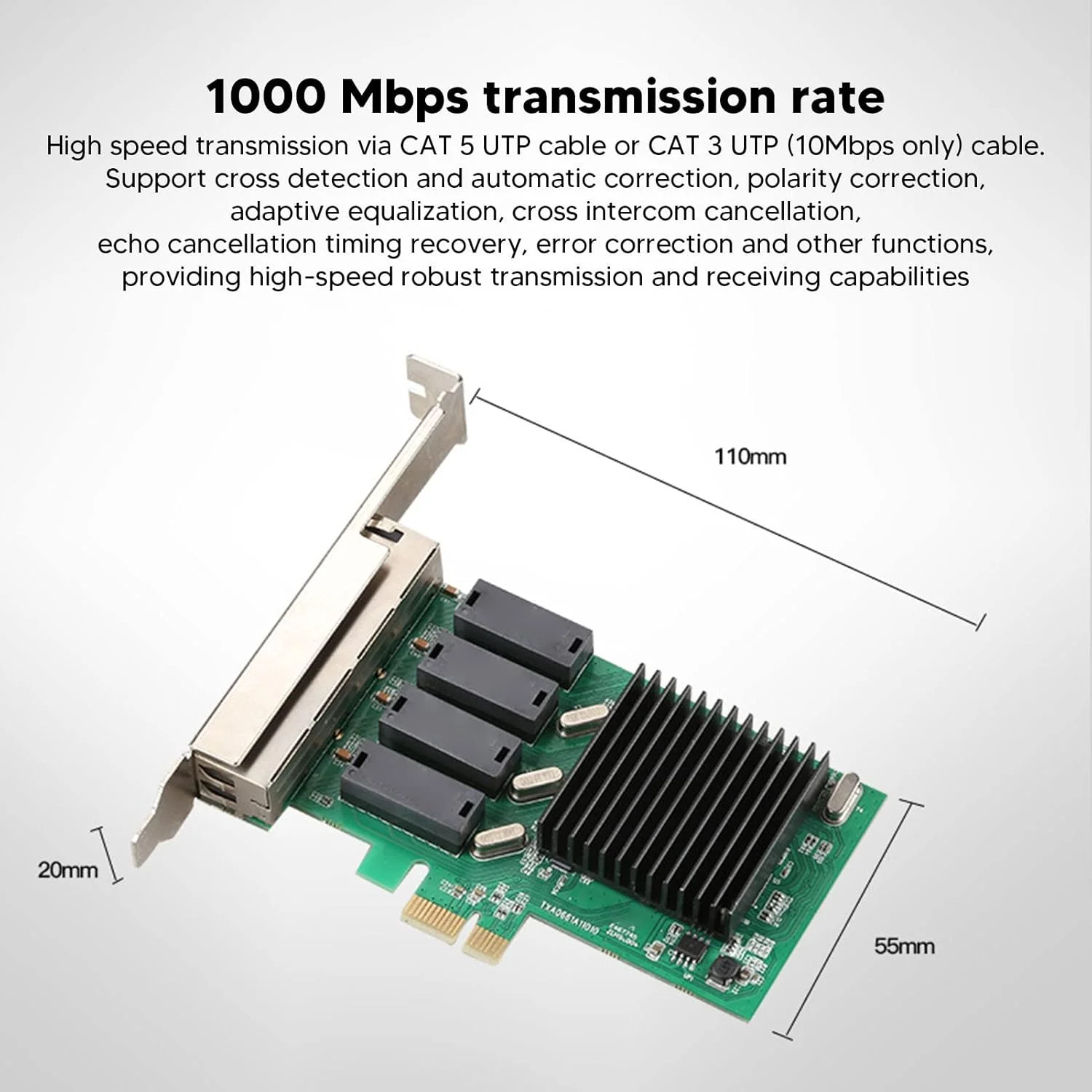 کارت شبکه 4 پورت PCIe گیگابیتی Bewinner، آداپتور اترنت PCI Express با سرعت 10/100/1000 مگابیت بر ثانیه، کارت LAN NIC، آداپتور PCIe گیگابیتی NIC Express کارت شبکه 4 پورت PCIe گیگابیتی Bewinner، آداپتور اترنت PCI Express با سرعت 10/100/1000 مگابیت بر ثانیه، کارت LAN NIC، آداپتور PCIe گیگابیتی NIC Express