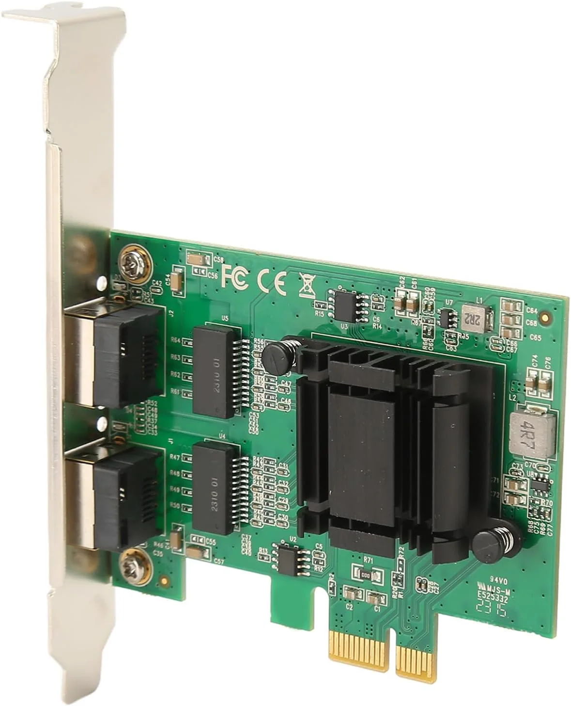 کارت شبکه دو پورت گیگابیتی CHICIRIS Gigabit PCI Ex1 برای کامپیوترهای رومیزی - انتقال سریع فایل، مناسب برای اکثر کامپیوترهای رومیزی، جنس بادوام PCB