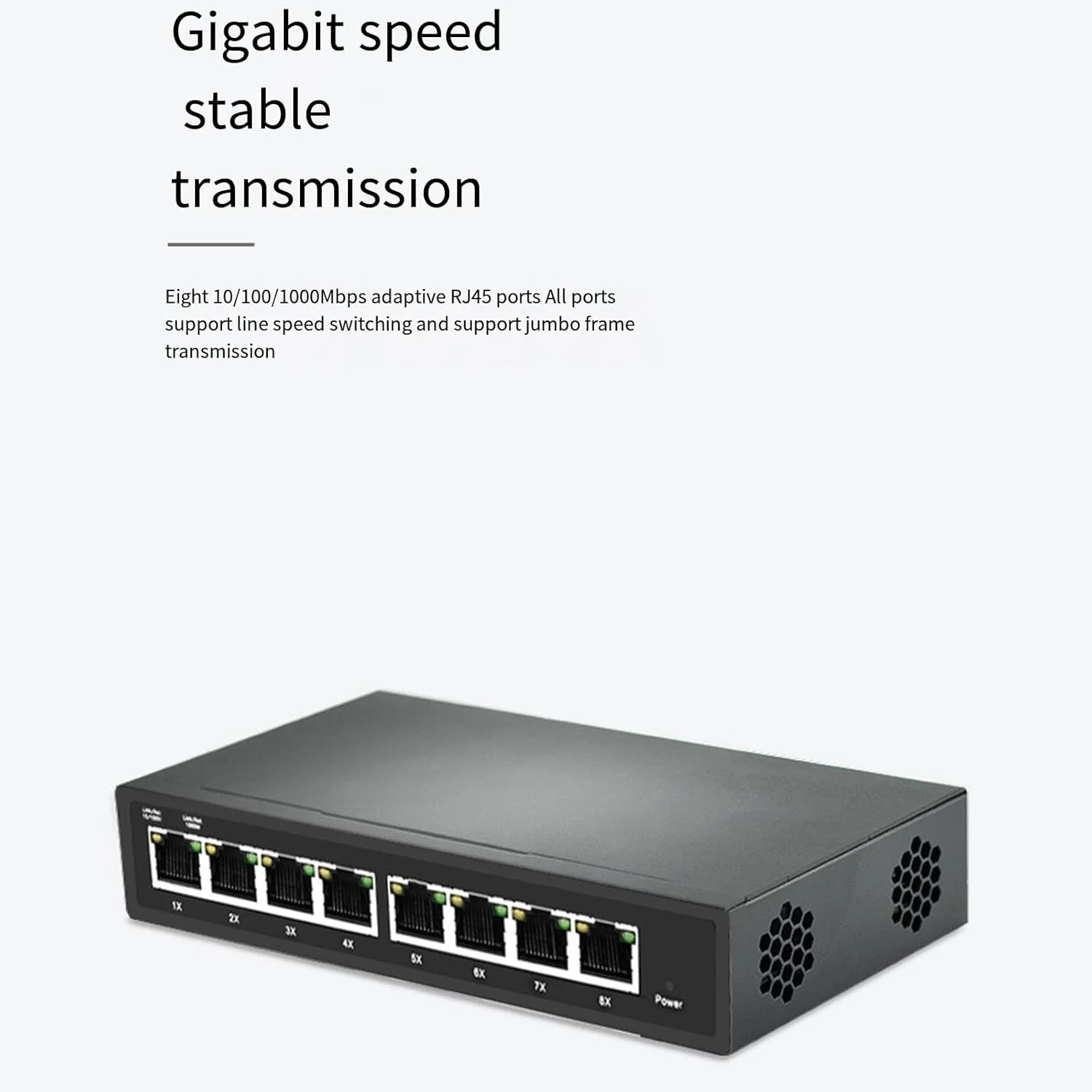 سوئیچ شبکه 8 پورت گیگابیتی مدیریت شده برای شبکه سریع و مدیریت هوشمند سرعت شبکه گیگابیتی