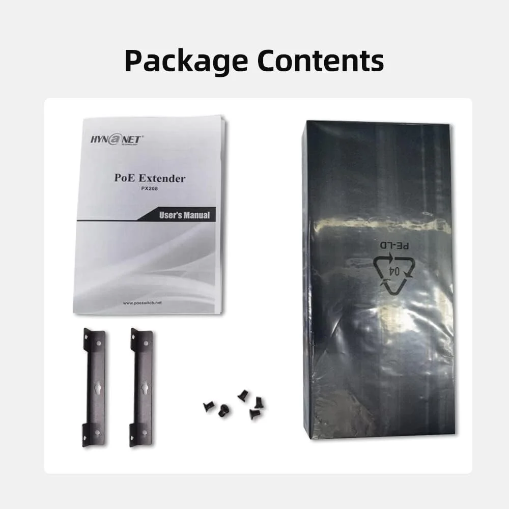 توسعه دهنده PoE گیگابیتی 8 پورت، 1 پورت ورودی PoE IEEE802.3BT 90W، 7 پورت خروجی PoE IEEE802.3at/af، Plug&Play، پشتیبانی از نصب دیواری