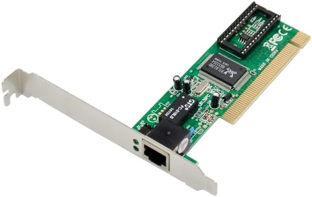 کارت شبکه PCI تک پورت 100M اترنت سریع با یک پورت RJ45s و چیپ Realtek RTL8139D کنترلر 10/100Mbps