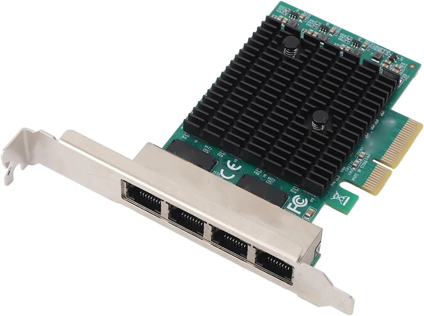 کارت شبکه گیگابیتی PCIe با 4 پورت 2.5G مسی، آداپتور اترنت PCI Express برای کامپیوتر رومیزی