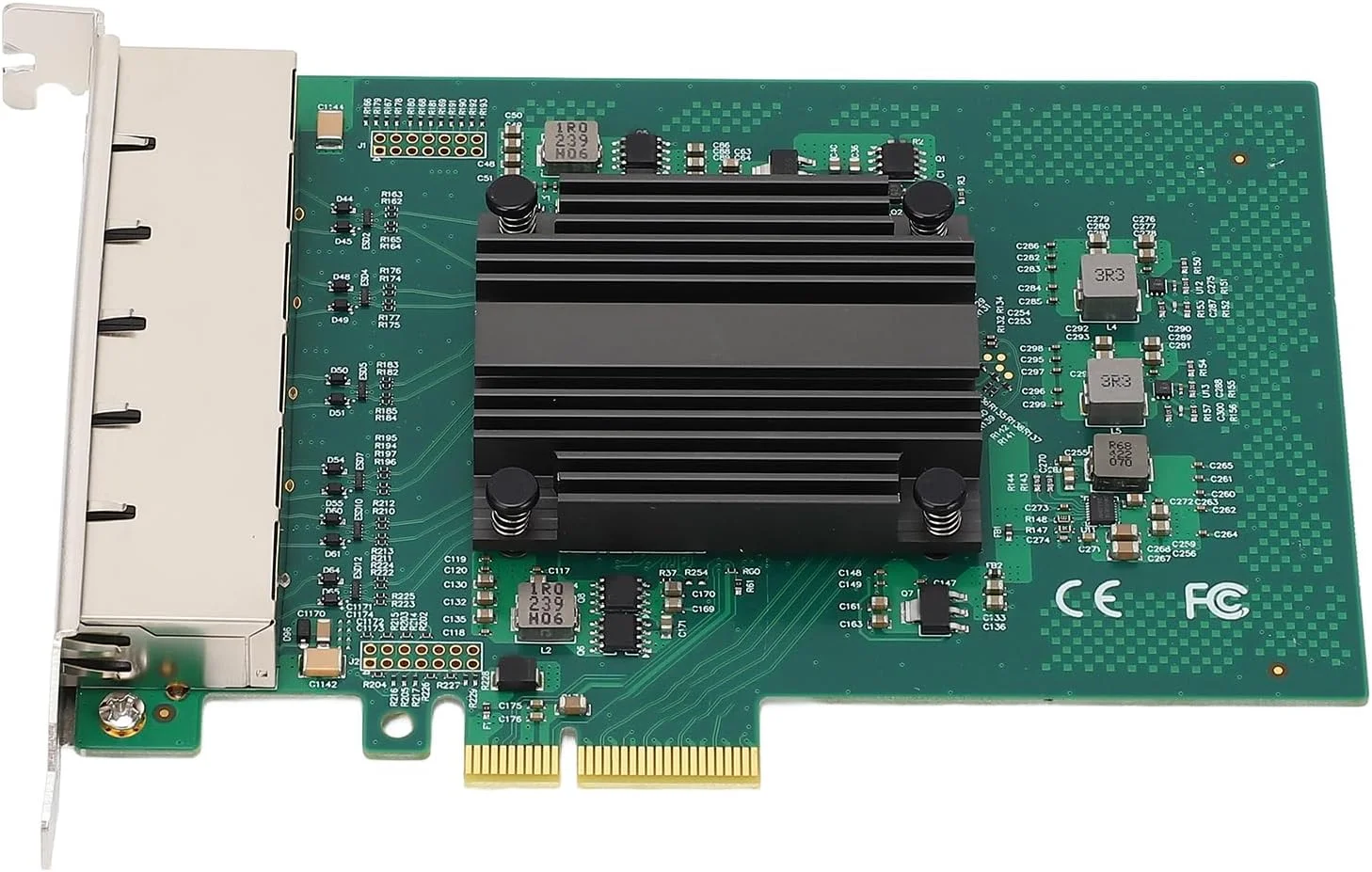 کارت شبکه گیگابیتی PCIe، آداپتور اترنت 6 پورت RJ45 با تراشه I350 برای رایانه شخصی رومیزی، پشتیبانی از 7، 8، 8.1، 10، سرور 2012، 2008، 2016، FreeBSD، VMWare ESXi