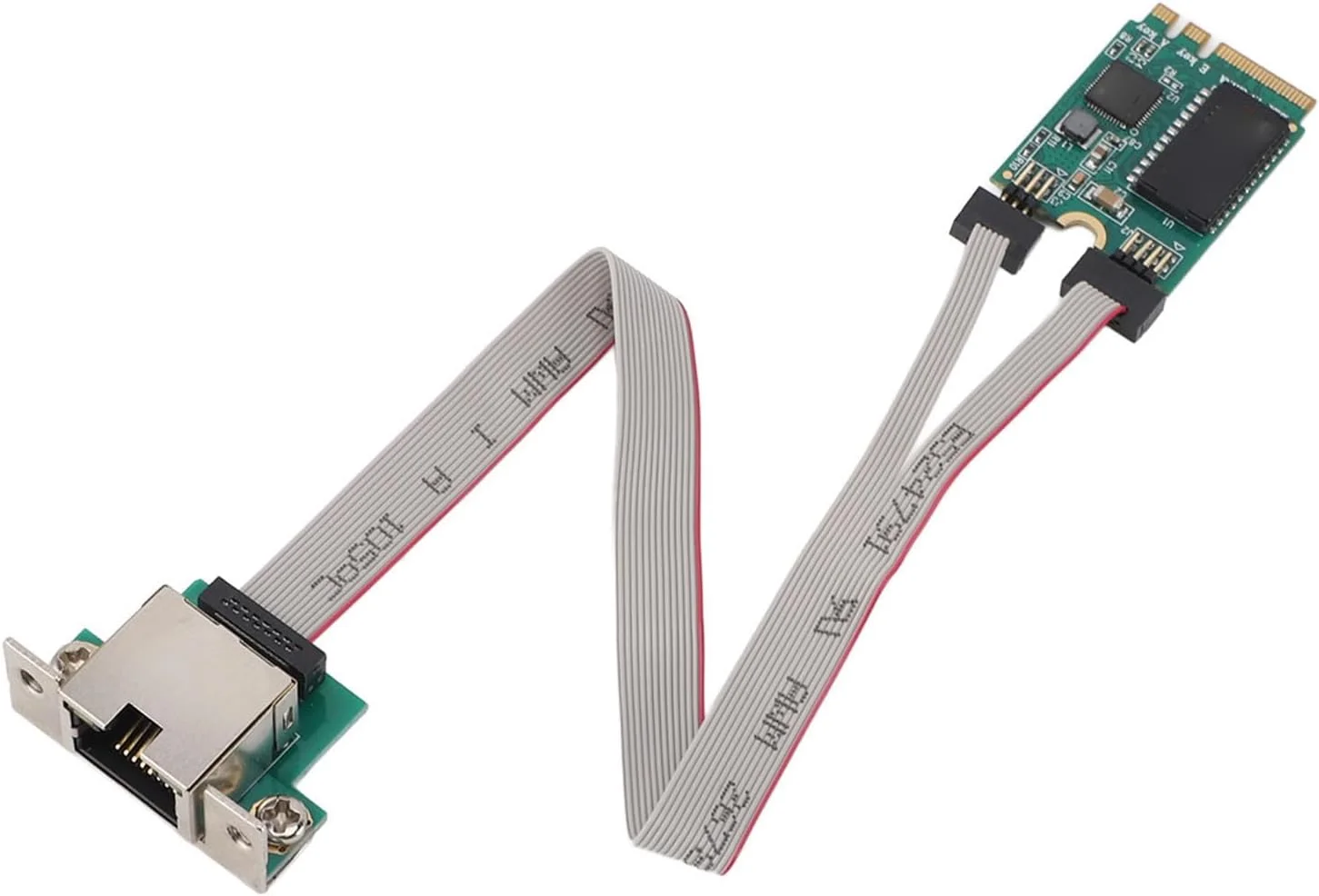 کارت شبکه گیگابیتی M.2، کارت شبکه اترنت LAN 2.5G با کلید M.2 A E، کارت شبکه اترنت 2.5G M.2 برای Win 7 8 10 11 برای لینوکس، RTL8111H M.2 A E تک پورت 2.5G NIC، خمیده