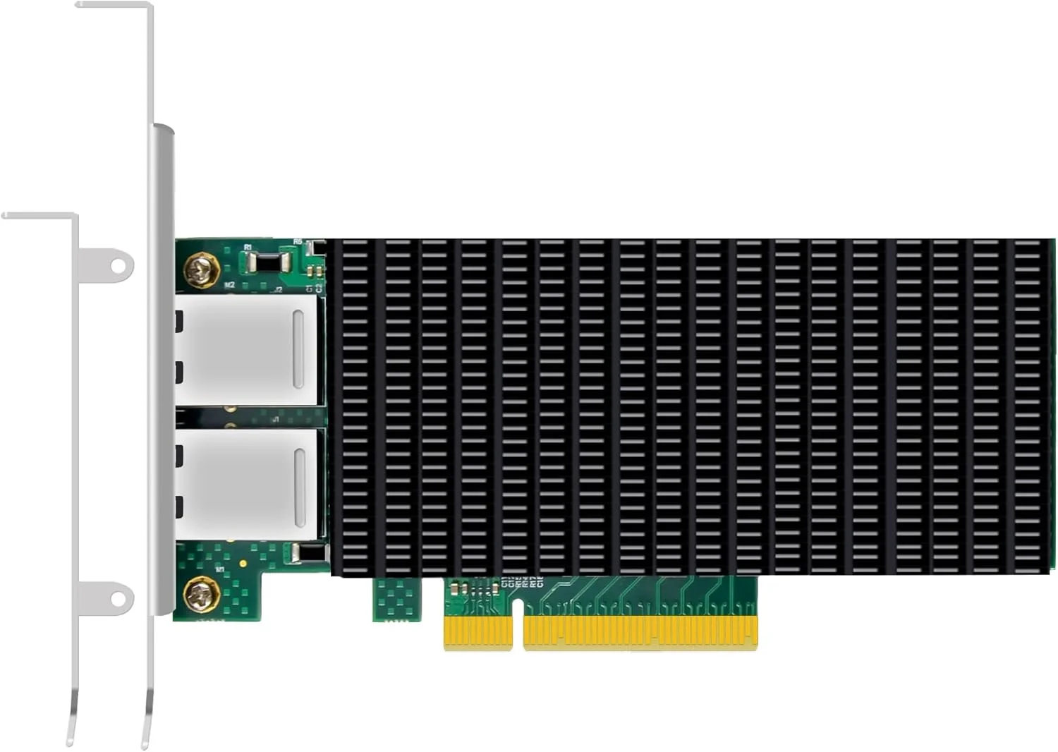 کارت شبکه دو پورت 10Gb RJ45 اترنت GLOTRENDS ST7318 با کنترلر Intel X540، رابط PCIE 2.1 X8، عدم پشتیبانی از سیستم عامل مک