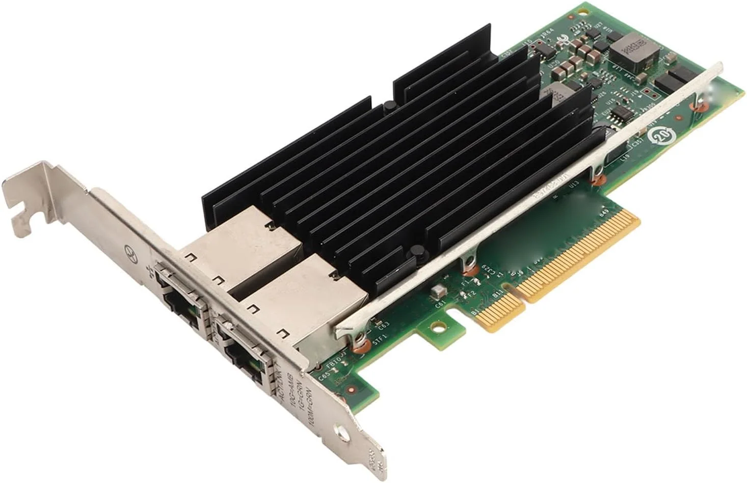 کارت شبکه GOWENIC PCIe، کارت PCI Express گیگابیتی با آداپتور کارت شبکه وای فای دو پورت RJ45 با سرعت بالا برای