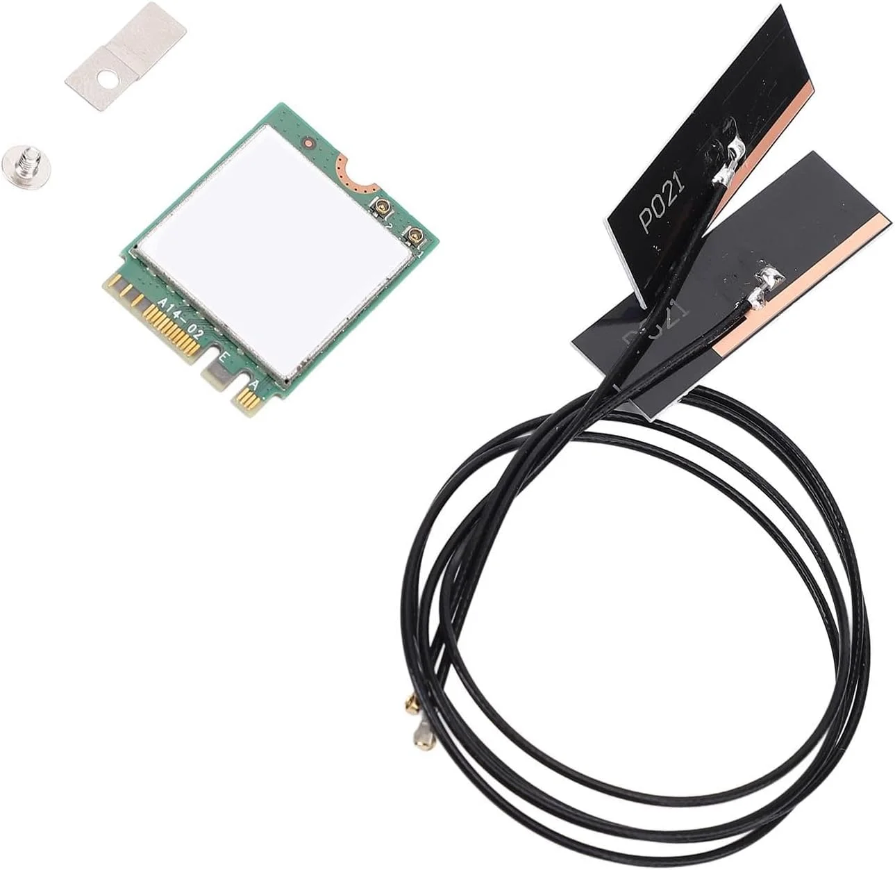 کارت وای فای 8265NGW M.2 برای کامپیوتر - AC 1200Mbps دو بانده (2.4GHz/5GHz) کارت شبکه بی سیم با بلوتوث 4.2، سازگار با ویندوز 10/8/7 (آنتن داخلی)