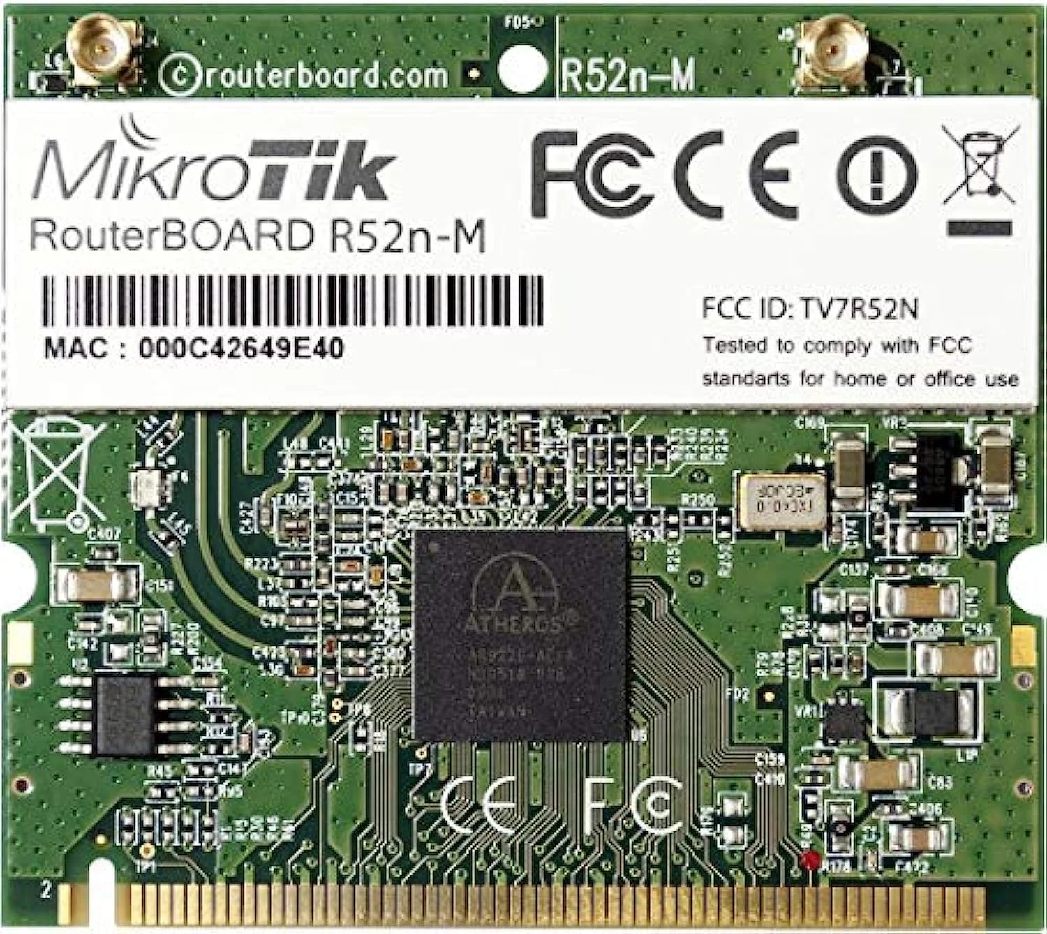 کارت Mini PCI میکروتیک - R52nM
