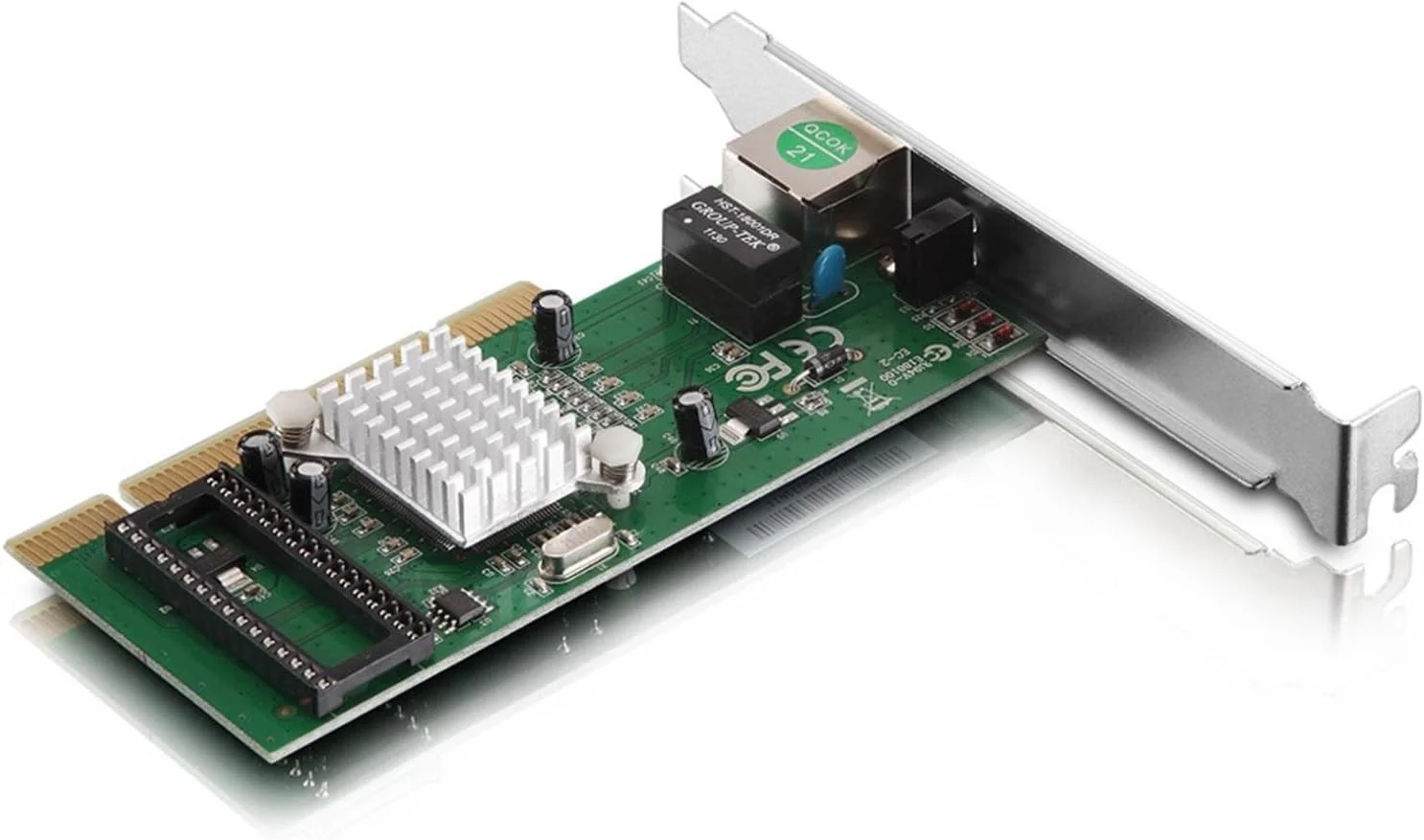 آداپتور شبکه گیگابیتی اترنت PCI بی‌سیم Netis A1102 برای ویندوز، مک OS، لینوکس | کارت/آداپتور شبکه PCI با سرعت 10/100/1000 مگابیت بر ثانیه با قابلیت Plug and Play | شامل براکت استاندارد و Low Profile