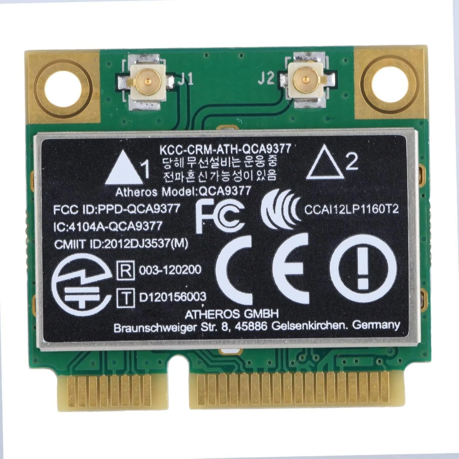 کارت شبکه دو بانده، کارت شبکه 2.4G/5 گیگاهرتز 433 مگابیت بر ثانیه WIFI Mini PCI-E بی سیم برای ویندوز 7/10، کارت WIFI PCIE برای دسکتاپ، لپ تاپ، برد کنترل صنعتی