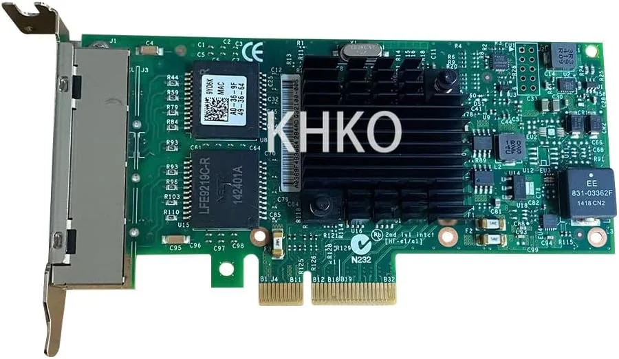 کارت شبکه سرور اترنت I350T4 مدل I350-T4 9YD6K CN-09YD6K PCI دست دوم و اورجینال برای R720 R730 R920 R930