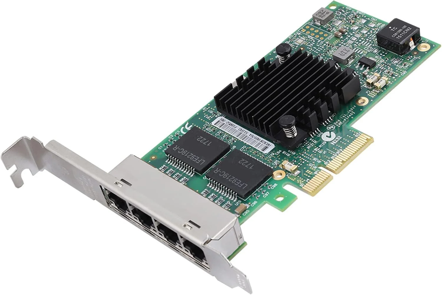 کارت شبکه گیگابیتی سرور 4 پورت PCI-E با عملکرد بالا، آداپتور کارت I350 T4 PCI-Ex4، پشتیبانی از Iscsi، GPXE، Wake-on-LAN و غیره