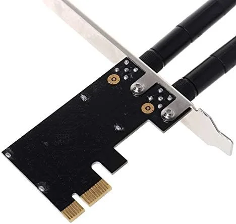 کارت شبکه بی سیم PCI-E 1200Mbps دو بانده 2.4GHz/5GHZ PCI برای WIFI اکسپرس