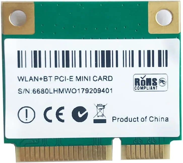 کارت شبکه وای فای مینی PCI بلوتوث 4.2، پشتیبانی از 1200M 2.4/5G سازگار با Win7/Win 8/Win 10