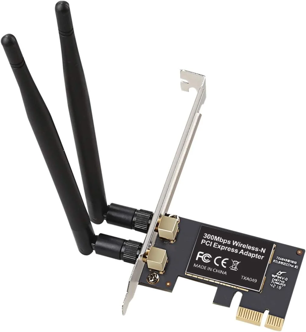 کارت شبکه وایرلس PCI Express مدل SHIHUI TXA049 Realtek 8192 با سرعت 300 مگابیت بر ثانیه