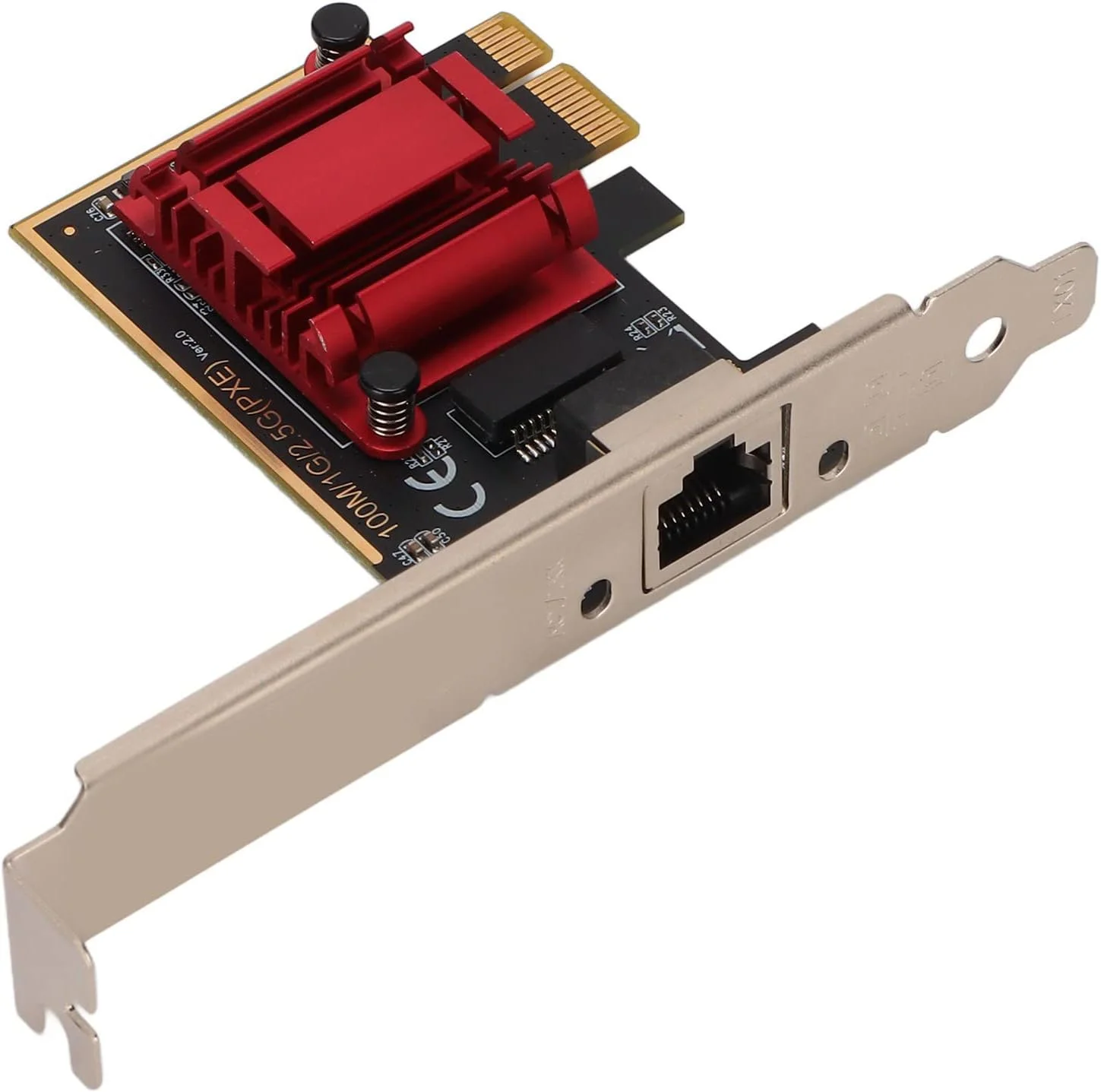 آداپتور اینترنت PCIe مدل RTL8125b، 2.5 گیگابیت بر ثانیه، کارت اترنت گیگابیتی PCI Express، 2500/1000/100 مگابیت بر ثانیه، پورت RJ45، برای ویندوز/OS X/سرور