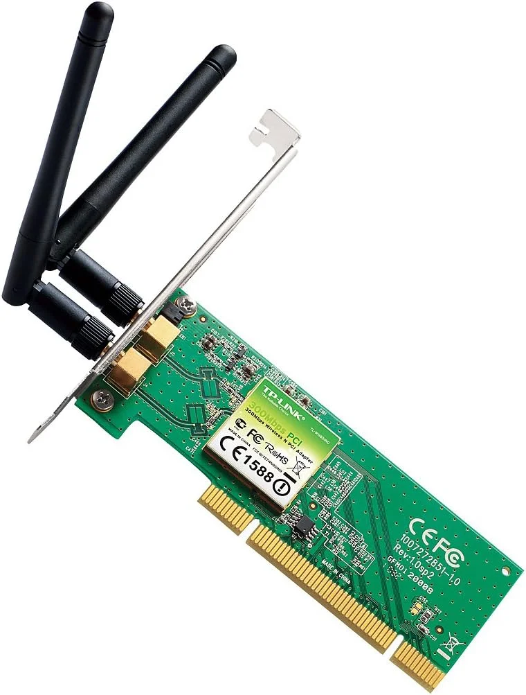 آداپتور PCI بی‌سیم N300 تی‌پی-لینک، 2.4 گیگاهرتز 300 مگابیت بر ثانیه - (TL-WN851ND)