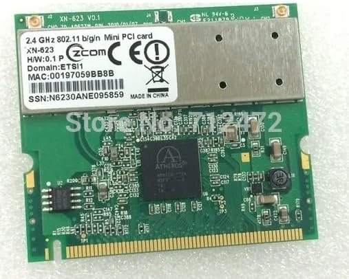 کارت شبکه وایرلس جدید برای آتروس AR9223 مینی PCI با سرعت 300 مگابیت بر ثانیه 802.11 B/g/n برای ایسر توشیبا