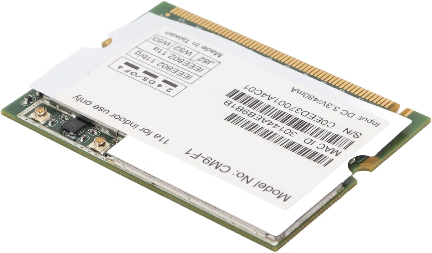 کارت شبکه بی سیم MINI PCI مدل AR5213 / 108Mbps برای تجهیزات کنترل صنعتی/شبکه ROS