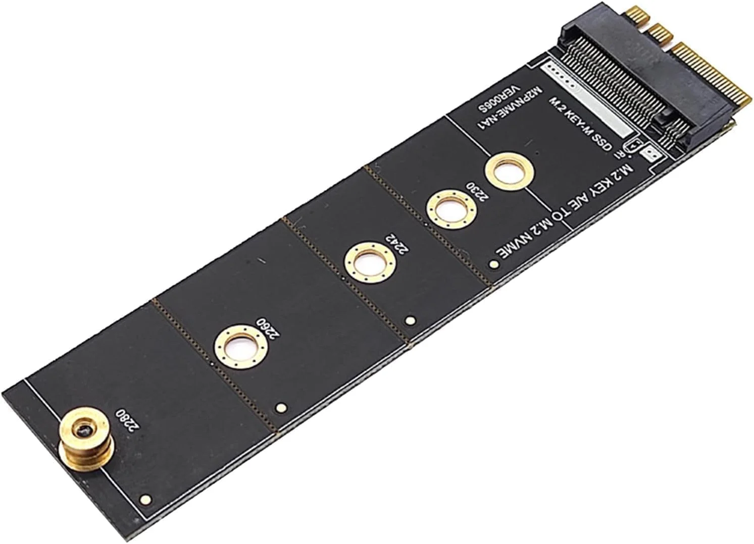 آداپتور بی‌سیم M.2 A/E به M.2 M Key، آداپتور وای‌فای سازگار با بلوتوث برای NVMe PCI Express M.2 Nvme Ssd، کارت آداپتور M2 Key A-E به M2 NVME، کارت شبکه