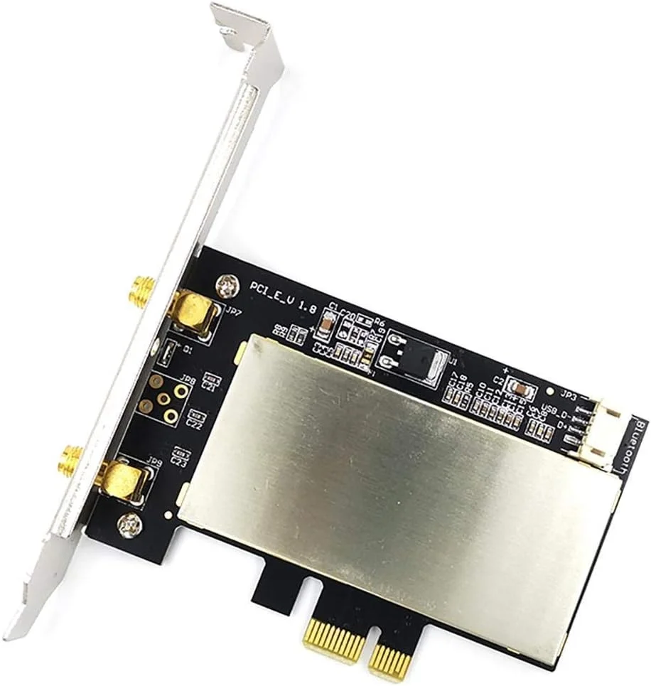 آداپتور کارت شبکه بی‌سیم ZIYUMI، کارت وای‌فای مینی PCIe، آداپتور PCIe وای‌فای برای کامپیوتر رومیزی BCM94352 7260AC AR5B22