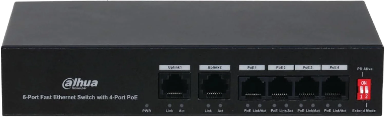 سوییچ اترنت سریع 6 پورت با 4 پورت PoE