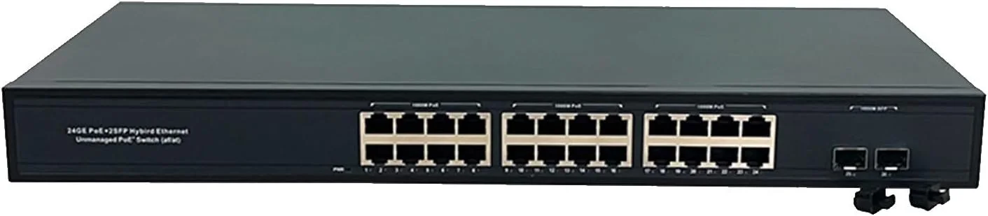 سوئیچ PoE گیگابیتی استاندارد با 4 پورت، 8 پورت، 16 پورت و 24 پورت، منبع تغذیه شبکه PoE 48 ولت، D