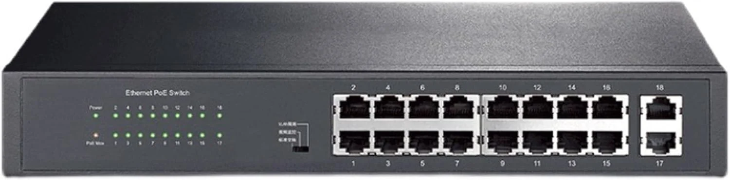 سوئیچ گیگابیتی اترنت PoE با 16 پورت گیگابیتی و پشتیبانی از سه حالت کاری برای انتقال داده بدون افت