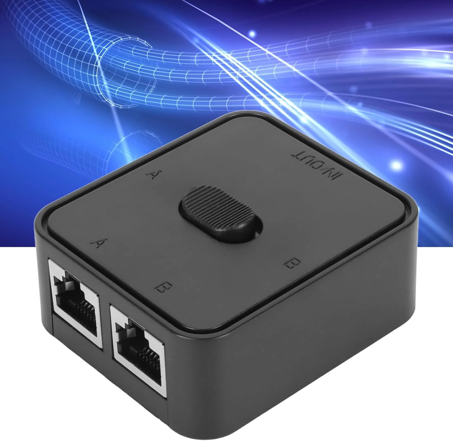 سوئیچ شبکه گیگابیتی 2 پورت، 1 خروجی در توسعه دهنده PoE اسپلیتر RJ45 برای شبکه Cat 6 با سرعت 10/100/1000 مگابیت بر ثانیه