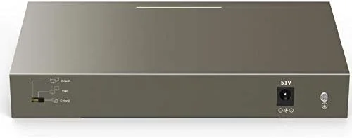 سوئیچ رومیزی 8 پورت 10/100Mbps + 2 گیگابیتی IP-COM F1110P-8-102W با 8 پورت PoE