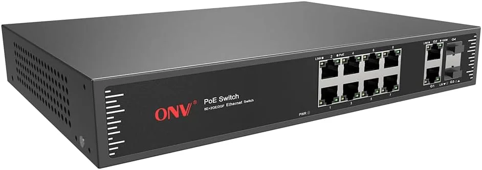 سوئیچ PoE گیگابیتی ONV-POE31128PF با 12 پورت