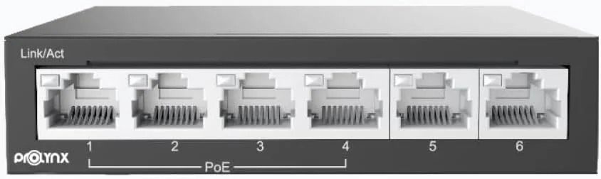 سوئیچ POE چهار پورت Prolynx مدل PL-4POE02U