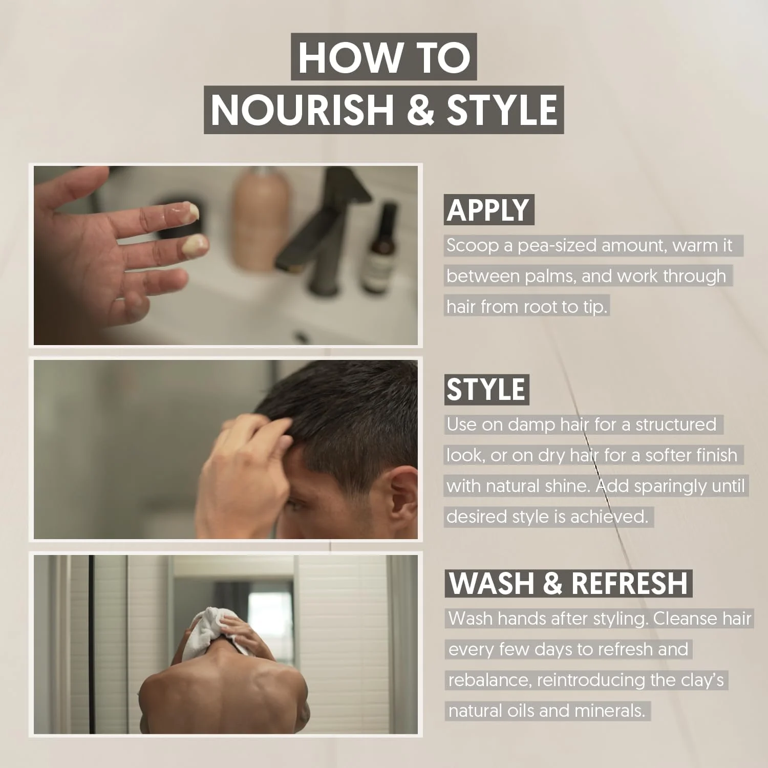 بالم مو LOW-KEY® | واکس-پماد مو با نگهداری ملایم و درخشش | ارگانیک، کاملا طبیعی، گیاهی و سازگار با محیط زیست | حالت دهنده و مغذی برای آقایان و بانوان | 50 میلی لیتر