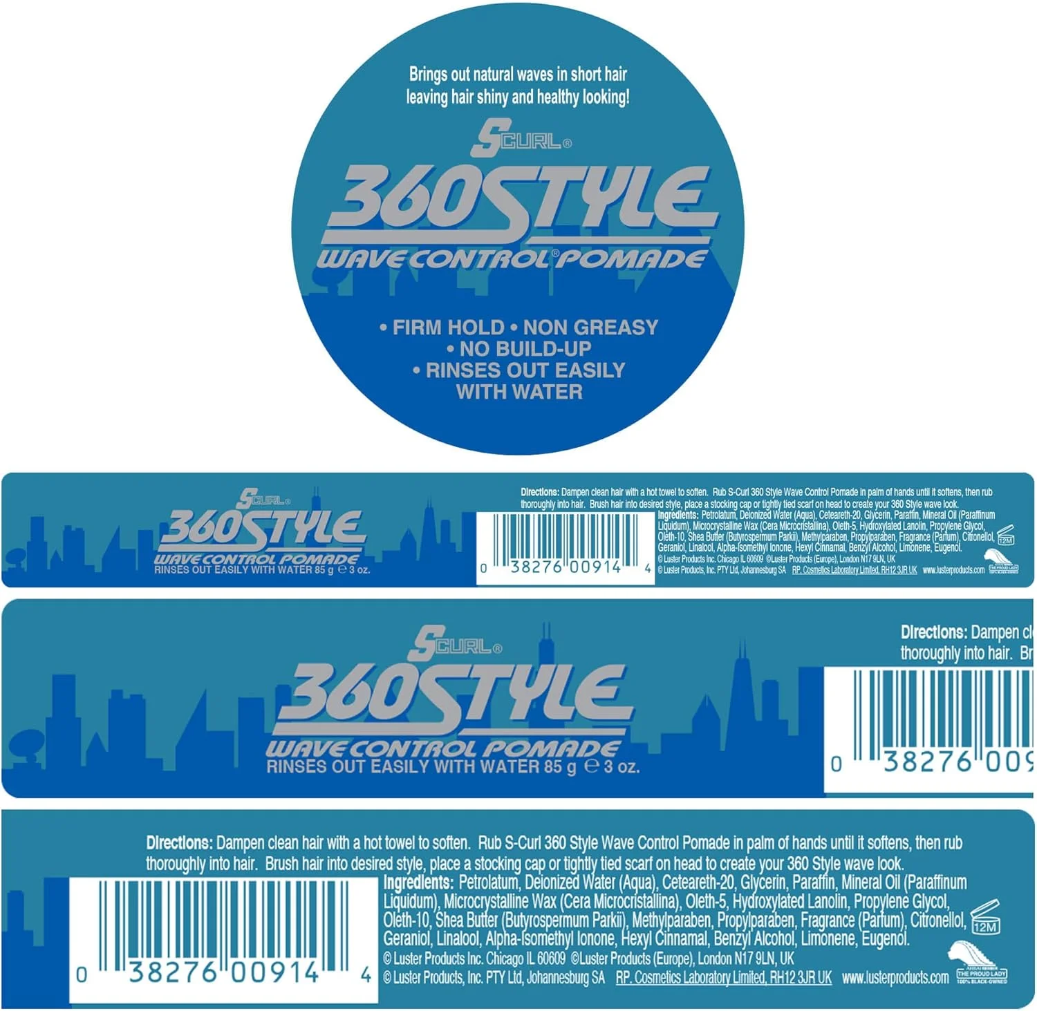 پماد حالت دهنده مو SCurl 360Stylin، 3 اونس، JG-56024 پماد حالت دهنده مو SCurl 360Stylin، 3 اونس، JG-56024