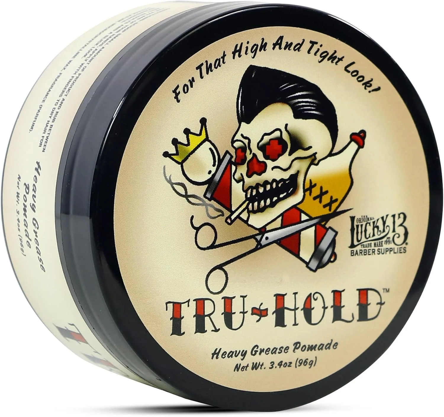 پماد موی روغنی قوی Lucky 13 Tru-Hold، حجم 100 میلی لیتر | پایه روغنی | حالت دهنده قوی | براق کننده