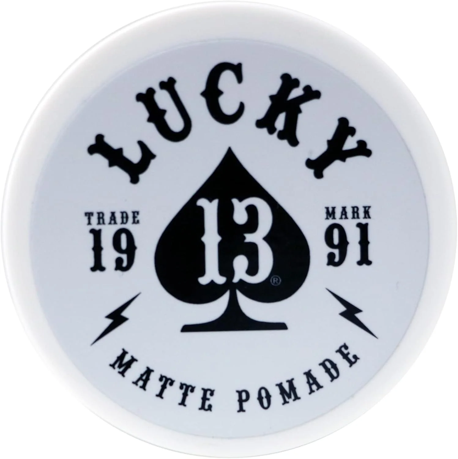 پماد موی مات آرایشی Lucky 13 | پایه آب | قدرت نگهداری بالا | نمای مات | رایحه تنباکو و وانیل، ۱۲۰ میل