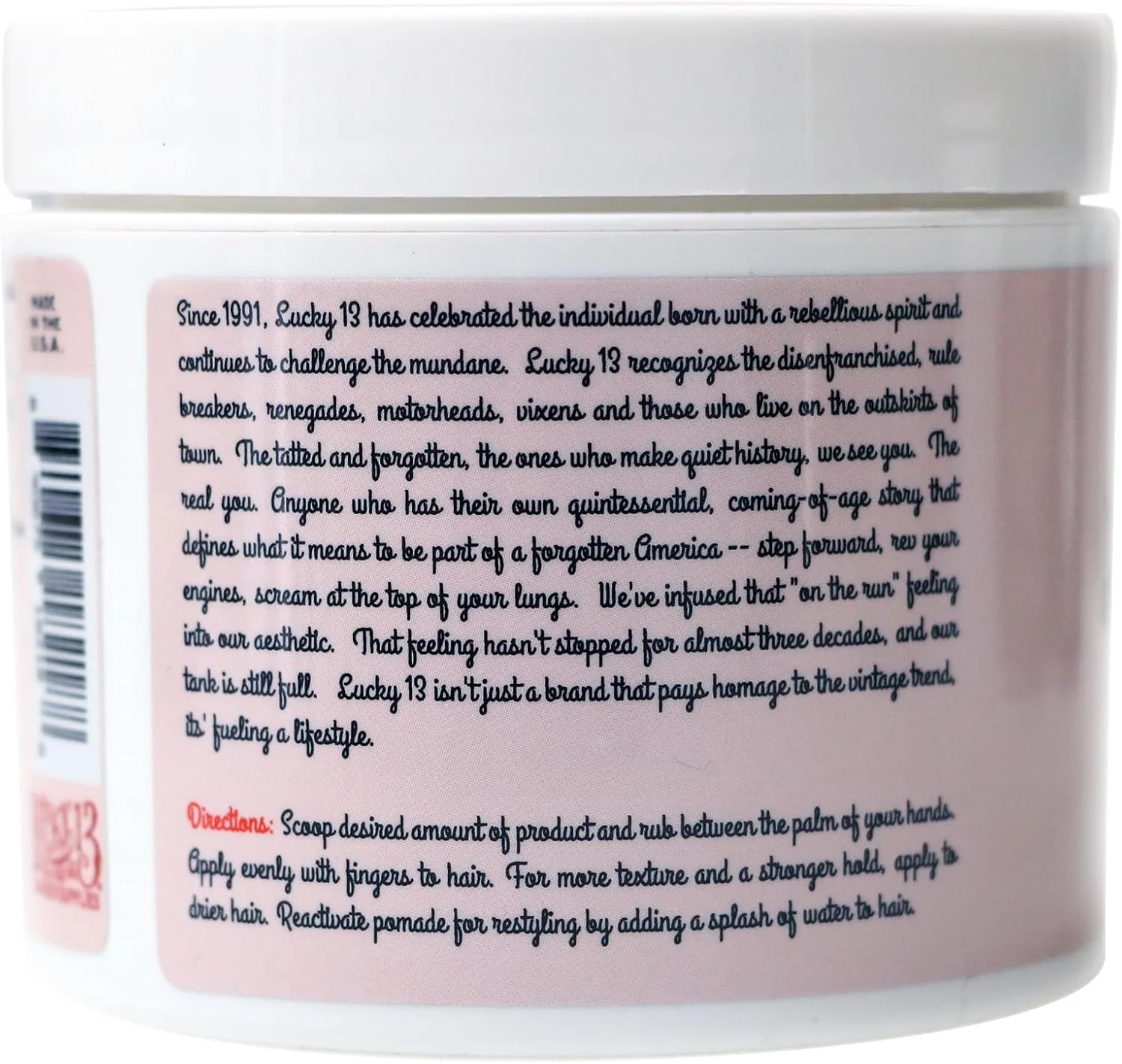 پماد موی زنانه لاکی 13 مدل لیدی لاک | بر پایه آب | قدرت نگهداری بالا | درخشش زیاد | رایحه انبه و گل بامیه، 113 گرم