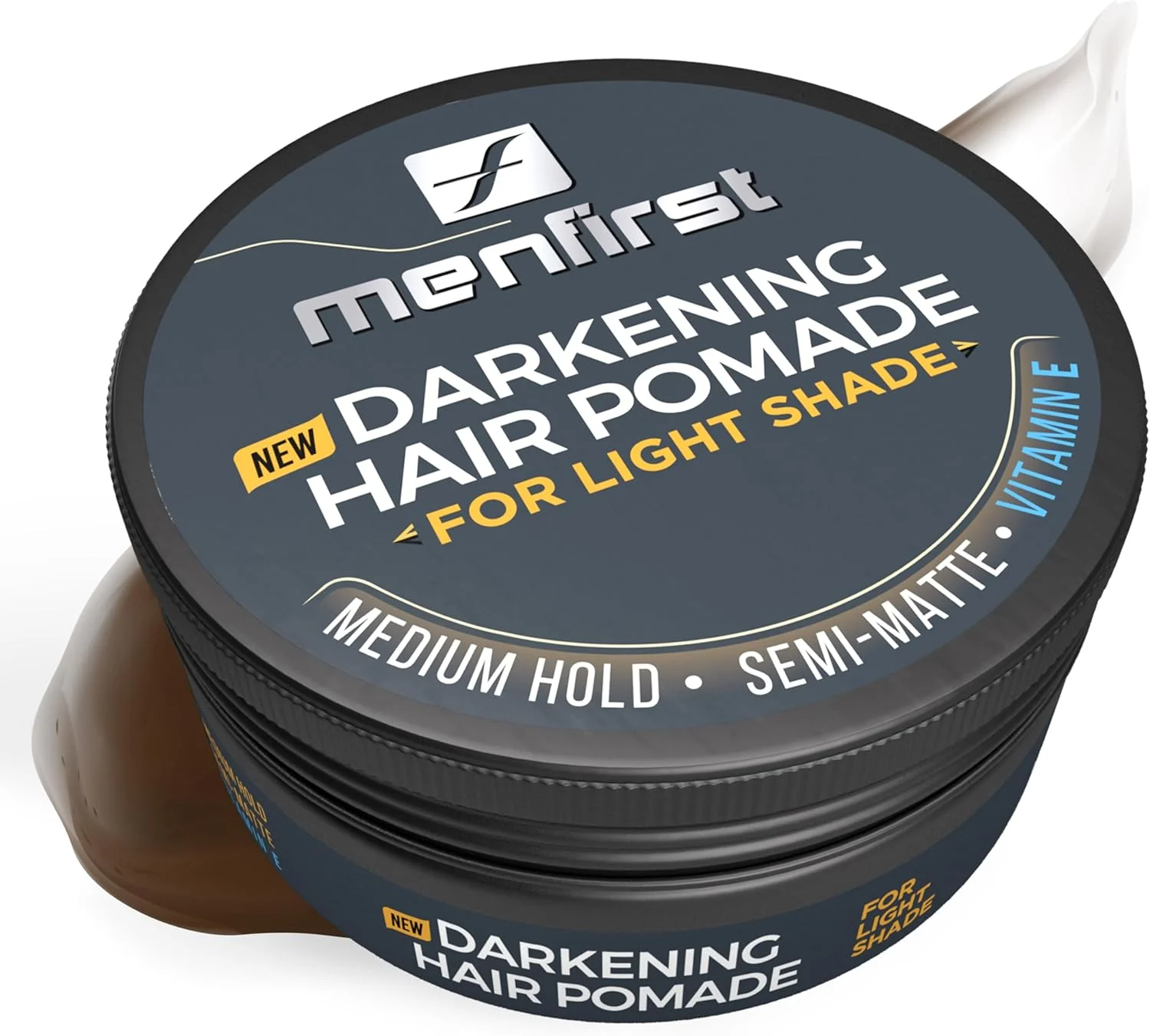 پماد موی پوشش فوری موهای سفید مردانه MENFIRST، رنگ های روشن، بسته 1 عددی