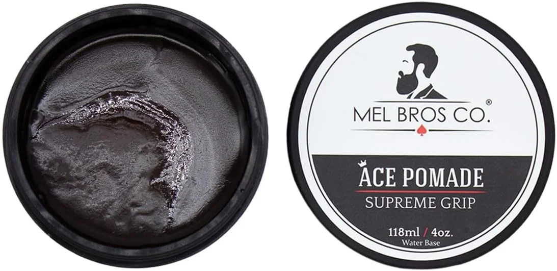 Mel Bros Co. CO - ACE POMADE - POMADA SUPREME GRIP 4oz - فیکساسیون پایه آب Supreme Biotin Keratin Mel Bros Co. CO - ACE POMADE - POMADA SUPREME GRIP 4oz - فیکساسیون پایه آب Supreme Biotin Keratin