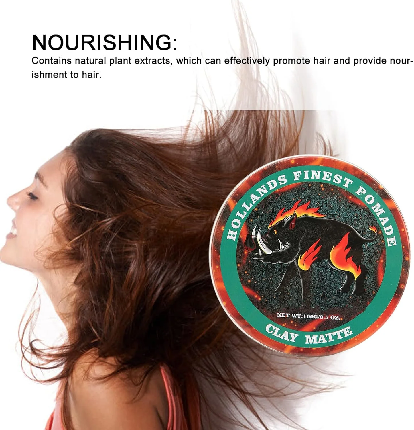 پماد مو 100 گرمی، مغذی طبیعی، کرم واکس مو با ماندگاری طولانی برای آرایشگاه و منزل، مناسب برای بافتن، تاب دادن و مرتب کردن موهای جلوی سر