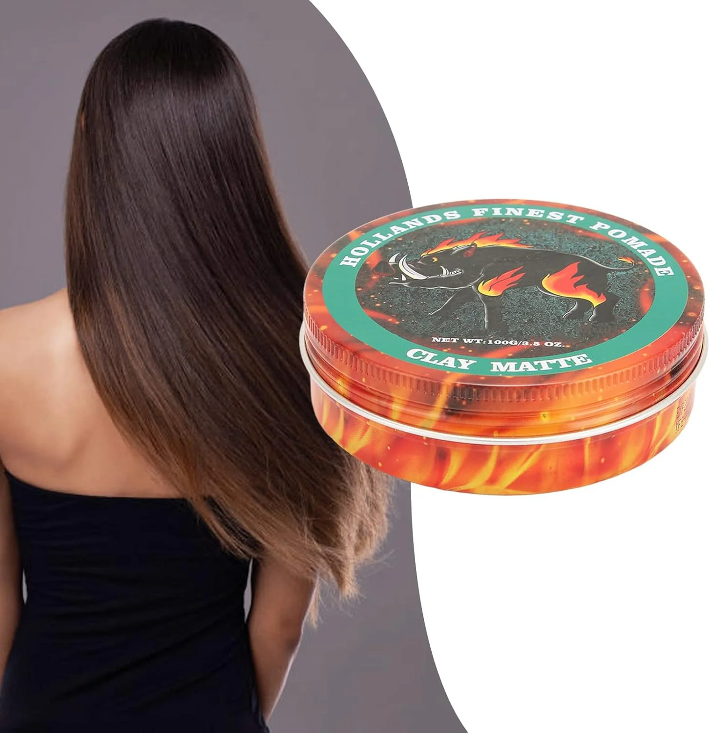 پماد مو 100 گرمی، مغذی طبیعی، کرم واکس مو با ماندگاری طولانی برای آرایشگاه و منزل، مناسب برای بافتن، تاب دادن و مرتب کردن موهای جلوی سر