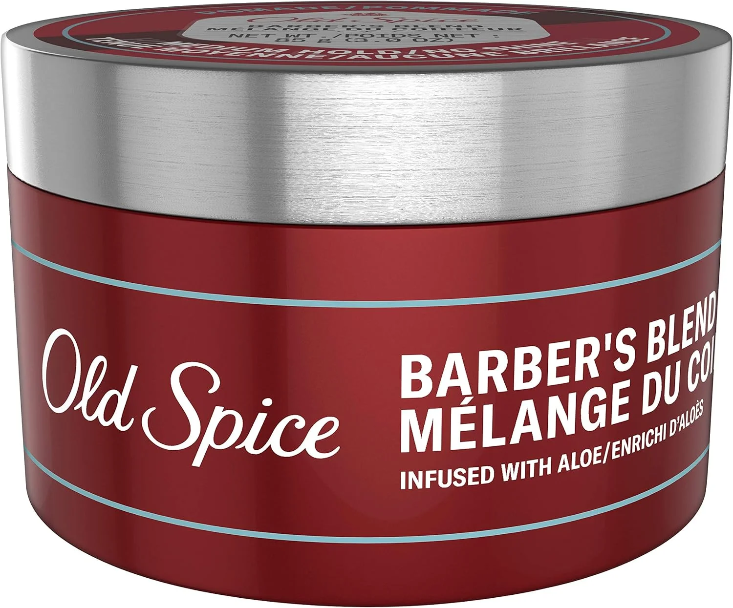 پماد حالت دهنده مو مردانه اولد اسپایس، نگهدارنده متوسط/بدون درخشش، ترکیب آرایشگر آغشته به آلوئه ورا، 85 گرم