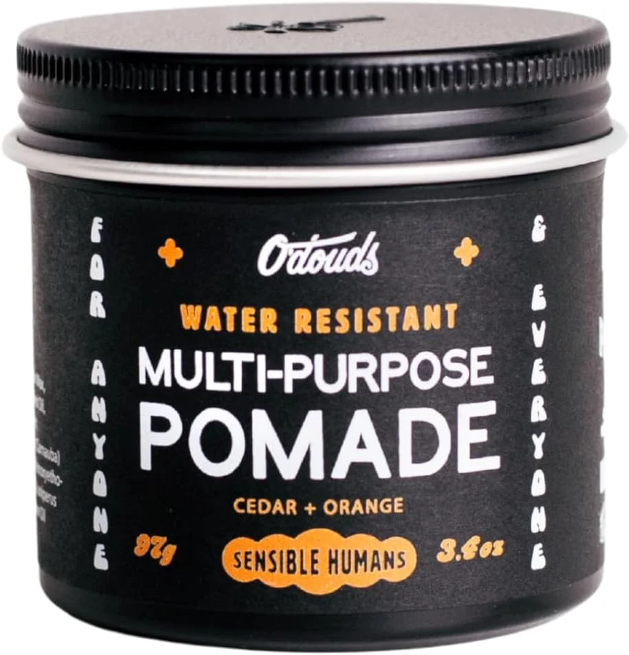پماد حالت دهنده چند منظوره O'Douds - پماد حالت دهنده مقاوم در برابر آب برای آقایان - مواد طبیعی و گیاهی - حالت دهی قوی با درخشش متوسط ​​تا زیاد - رایحه چوب سدر و پرتقال (113 گرم)