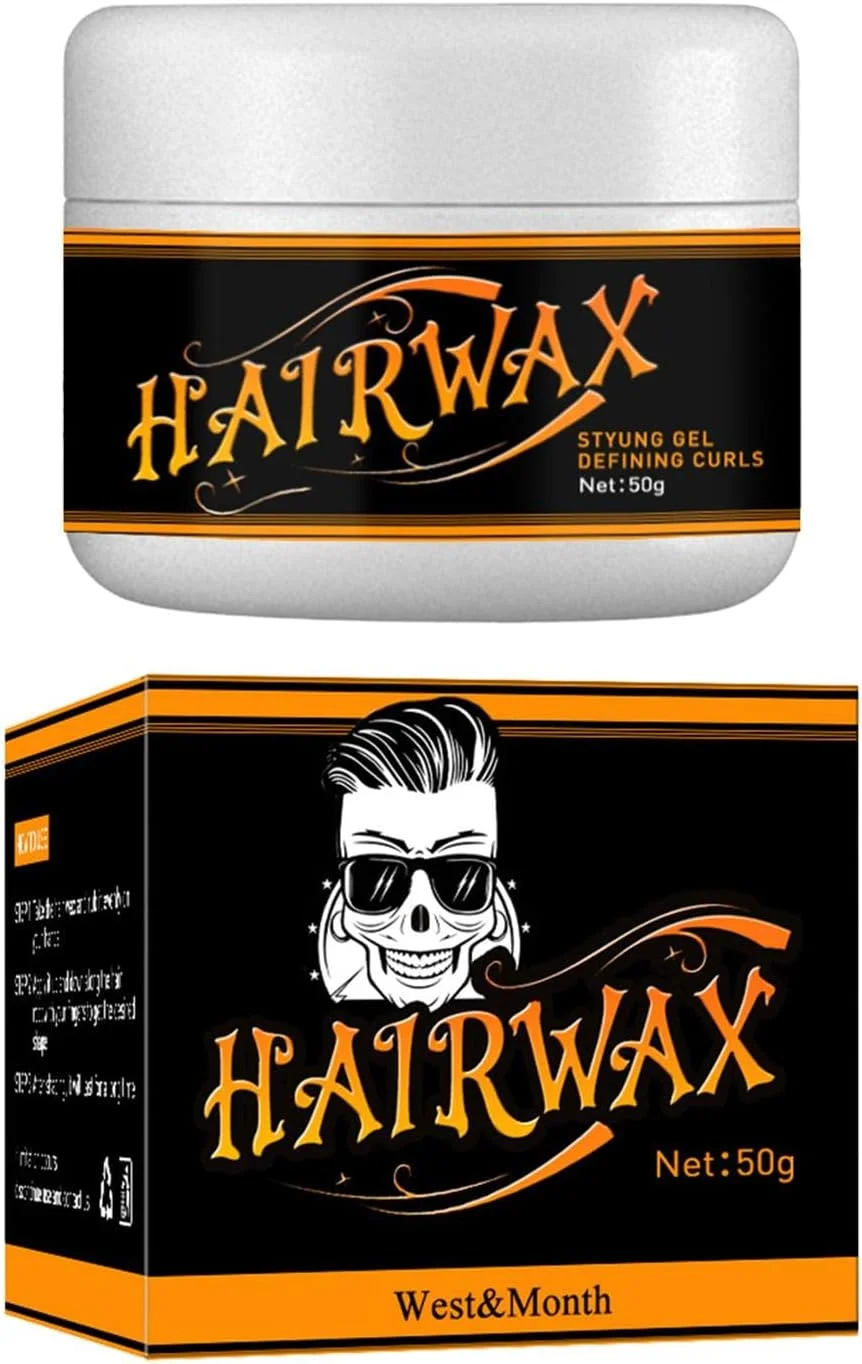 پماد مو مردانه | واکس حالت دهنده مو با استفاده و شستشوی آسان با عملکرد قوی حالت دهی مو | پماد مو مردانه مناسب برای موهای وز و پرز دار 90 گرم